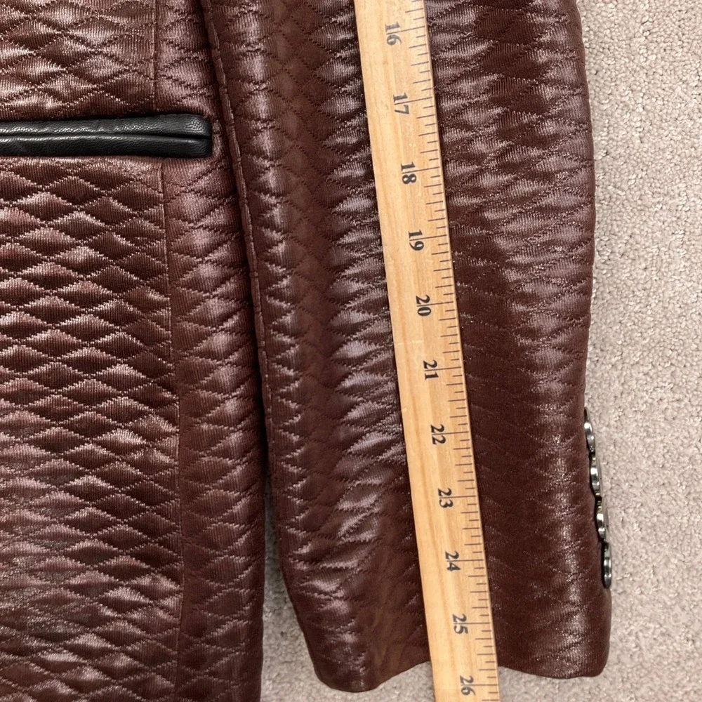 Barabas Blazer Mens 42R Brown Quilted Diamond Formal Luxury‎ Jacket